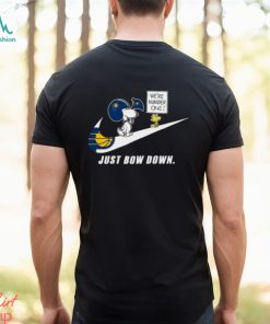 Snoopy NBA Just Bow Down Indiana Pacers shirt