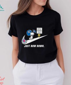 Snoopy NBA Just Bow Down Los Angeles Clippers shirt