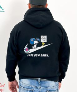 Snoopy NBA Just Bow Down Los Angeles Clippers shirt