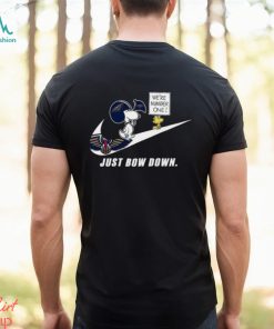 Snoopy NBA Just Bow Down New Orleans Pelicans shirt