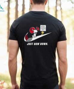 Snoopy NBA Just Bow Down Portland Trail Blazers shirt