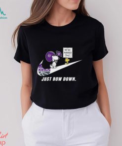 Snoopy NBA Just Bow Down Sacramento Kings shirt