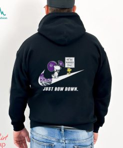 Snoopy NBA Just Bow Down Sacramento Kings shirt