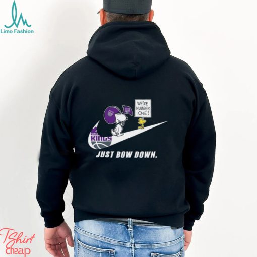 Snoopy NBA Just Bow Down Sacramento Kings shirt