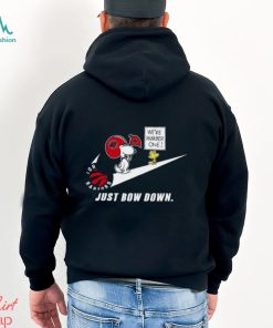 Snoopy NBA Just Bow Down Toronto Raptors shirt