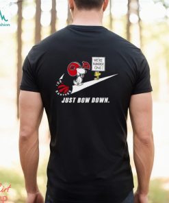 Snoopy NBA Just Bow Down Toronto Raptors shirt