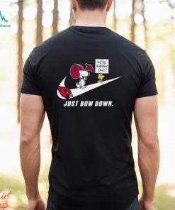 Snoopy NFL Just Bow Down Arizona Cardinals shirt