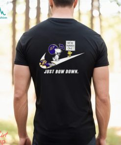Snoopy NFL Just Bow Down Baltimore Ravens shirt