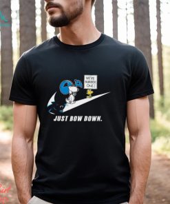 Snoopy NFL Just Bow Down Carolina Panthers shirt