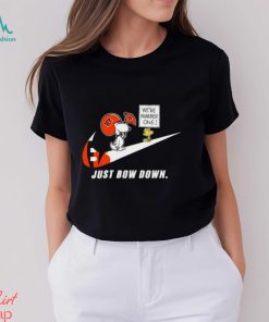 Snoopy NFL Just Bow Down Cincinnati Bengals shirt