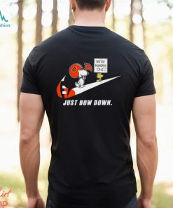 Snoopy NFL Just Bow Down Cincinnati Bengals shirt
