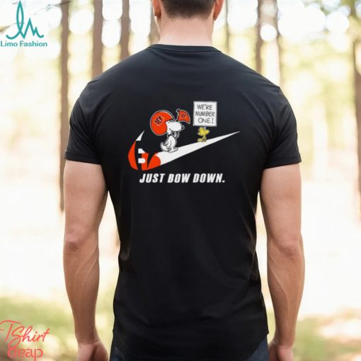 Snoopy NFL Just Bow Down Cincinnati Bengals shirt