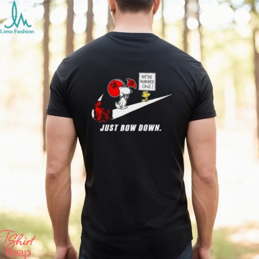Snoopy NFL Just Bow Down Cleveland Browns shirt