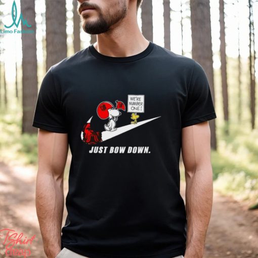 Snoopy NFL Just Bow Down Cleveland Browns shirt