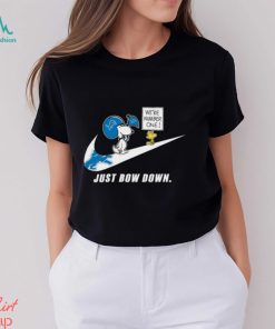 Snoopy NFL Just Bow Down Detroit Lions shirt