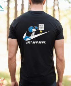 Snoopy NFL Just Bow Down Detroit Lions shirt
