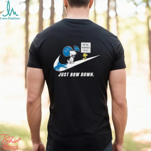 Snoopy NFL Just Bow Down Detroit Lions shirt
