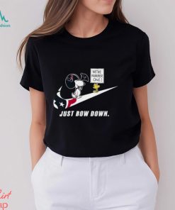 Snoopy NFL Just Bow Down Houston Texans shirt