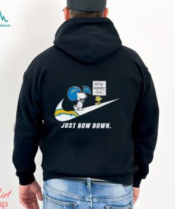 Snoopy NFL Just Bow Down Los Angeles Chargers shirt