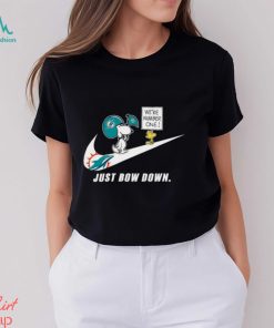 Snoopy NFL Just Bow Down Miami Dolphins shirt