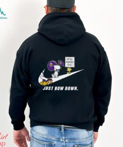 Snoopy NFL Just Bow Down Minnesota Vikings shirt