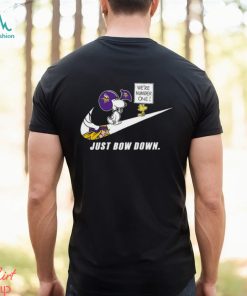 Snoopy NFL Just Bow Down Minnesota Vikings shirt