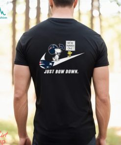 Snoopy NFL Just Bow Down New England Patriots shirt