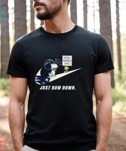 Snoopy NFL Just Bow Down New England Patriots shirt