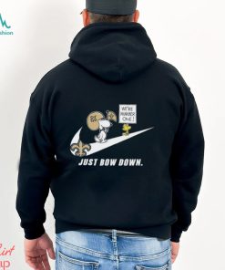 Snoopy NFL Just Bow Down New Orleans Saints shirt