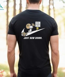 Snoopy NFL Just Bow Down New Orleans Saints shirt