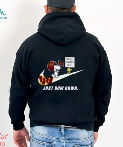Snoopy NFL Just Bow Down Washington Commanders shirt