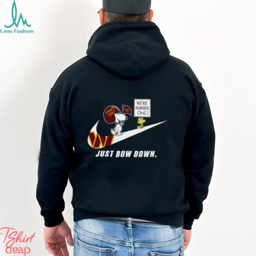 Snoopy NFL Just Bow Down Washington Commanders shirt
