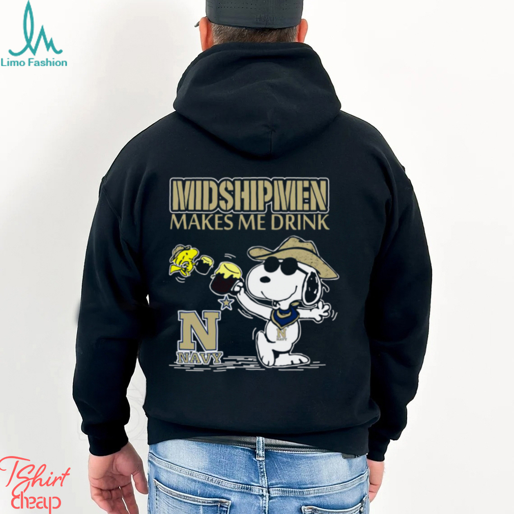 Snoopy Navy Midshipmen Make Me Drinks Shirt Snoopy Navy Midshipmen Make Me Drinks Shirt