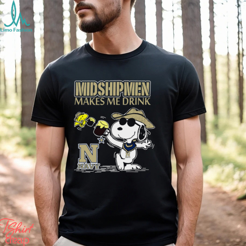 Snoopy Navy Midshipmen Make Me Drinks Shirt Snoopy Navy Midshipmen Make Me Drinks Shirt