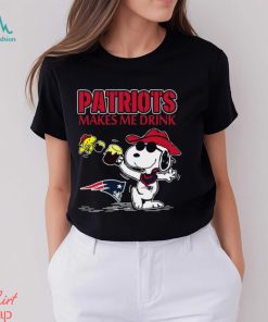 Snoopy New England Patriots Make Me Drinks Shirt