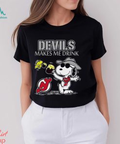 Snoopy New Jersey Devils Make Me Drinks Shirt