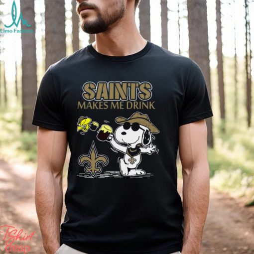 Snoopy New Orleans Saints Make Me Drinks Shirt