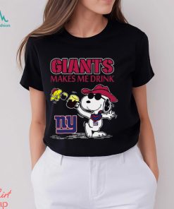 Snoopy New York Giants Make Me Drinks Shirt