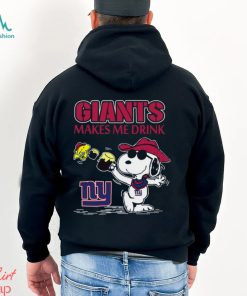 Snoopy New York Giants Make Me Drinks Shirt