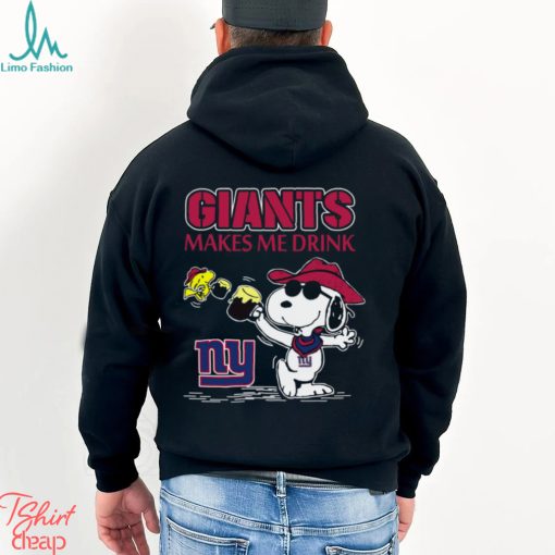 Snoopy New York Giants Make Me Drinks Shirt