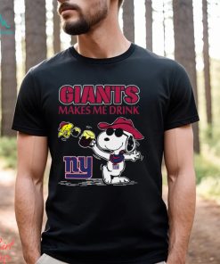 Snoopy New York Giants Make Me Drinks Shirt