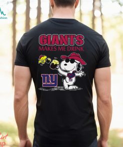 Snoopy New York Giants Make Me Drinks Shirt