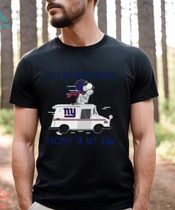 Snoopy New York Giants on a dark desert highway trophy in my arm shirt