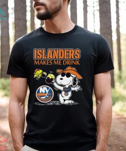 Snoopy New York Islanders Make Me Drinks Shirt