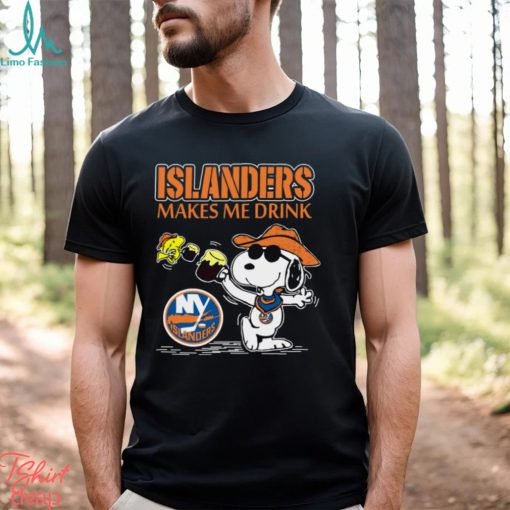 Snoopy New York Islanders Make Me Drinks Shirt