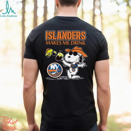 Snoopy New York Islanders Make Me Drinks Shirt