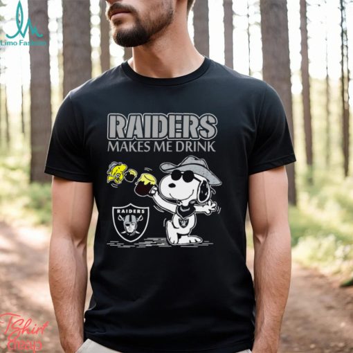 Snoopy Oakland Raiders Make Me Drinks Shirt