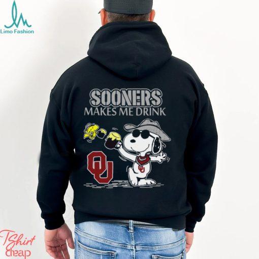 Snoopy Oklahoma Sooners Make Me Drinks Shirt