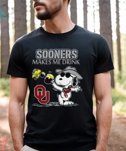 Snoopy Oklahoma Sooners Make Me Drinks Shirt