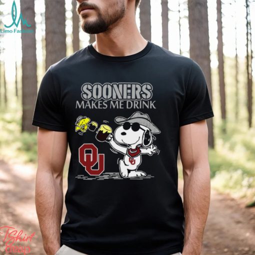 Snoopy Oklahoma Sooners Make Me Drinks Shirt